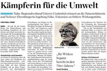 Kämpferin für die Umwelt