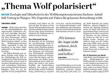 'Thema Wolf polarisiert'