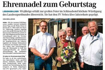 Ehrennadel zum Geburtstag