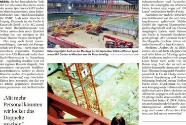 Nebraer montieren SAP-Arena