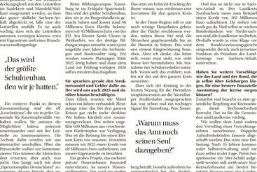 Landrat will weniger Behörden