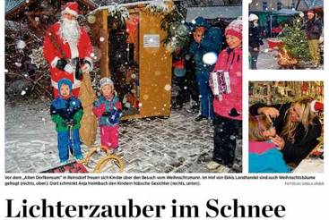 Lichterzauber im Schnee