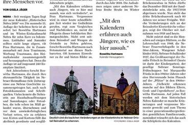 Kalender zeigt das historische Nebra
