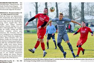 Wechsel an der Kreisliga-Spitze