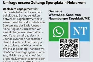 Sportplatz in Nebra vorn