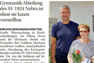 Goldene Ehrennadel für Wilma Drese