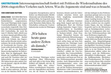 Weiter bis nach Thüringen?