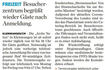 'Arche' geöffnet