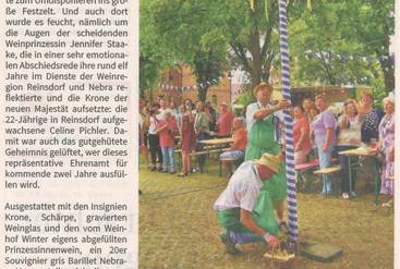 Celine übernimmt das repräsentative Ehrenamt