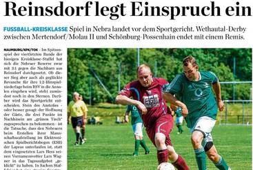 Reinsdorf legt Einspruch ein