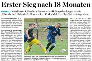 Erster Sieg nach 18 Monaten