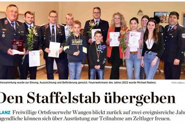 Den Staffelstab übergeben