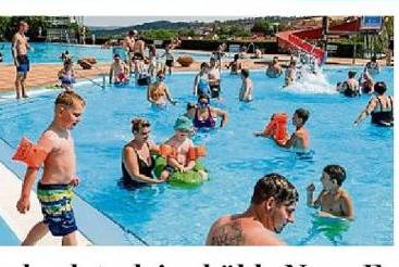 Plitsch, platsch ins kühle Nass. Freibad Nebra gut besucht