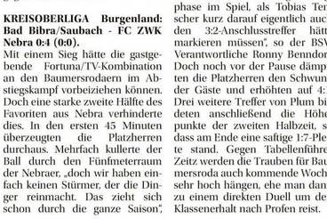 Derbysieger von der Unstrut