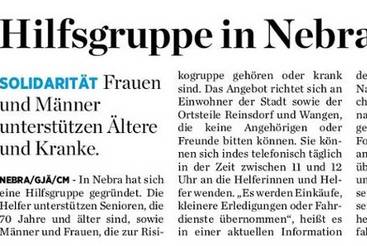 Hilfsgruppe in Nebra ins Leben gerufen